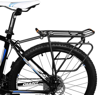 Ibera Bike Rack - Bicycle Touring Carrier Plus+ for Disc Brake/Non-Disc Brake Mount, Fat Tire Bikes, Frame-Mounted for Heavier Top & Side Loads, Height Adjustable for 26"-29" Frames