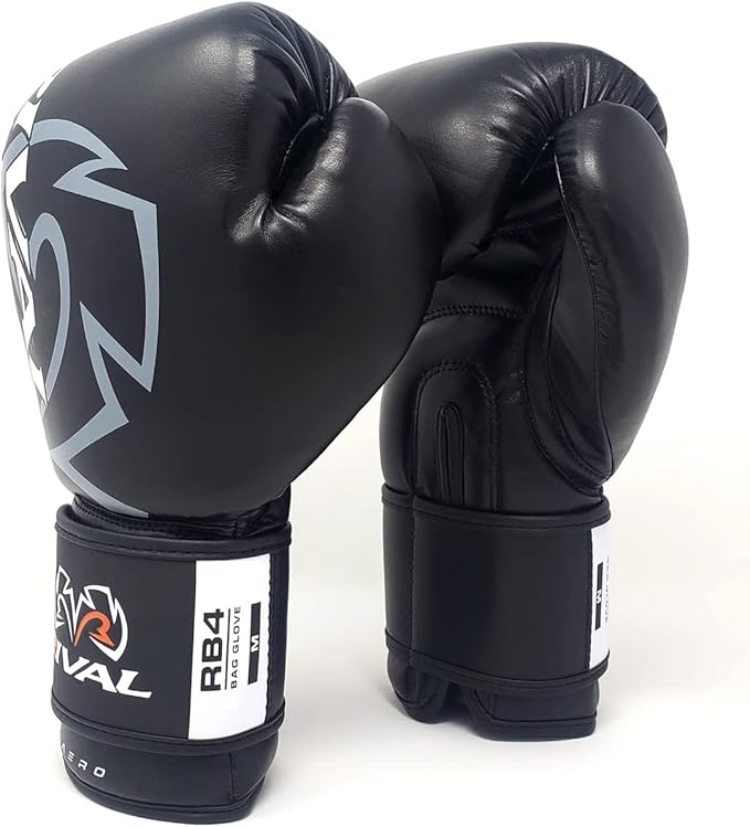 RIVAL Boxing RB4 Econo Bag Gloves, Hook and Loop Closure - Synthetic PU Outer Shell for Extra Durability and Performance
