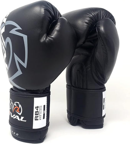 RIVAL Boxing RB4 Econo Bag Gloves, Hook and Loop Closure - Synthetic PU Outer Shell for Extra Durability and Performance