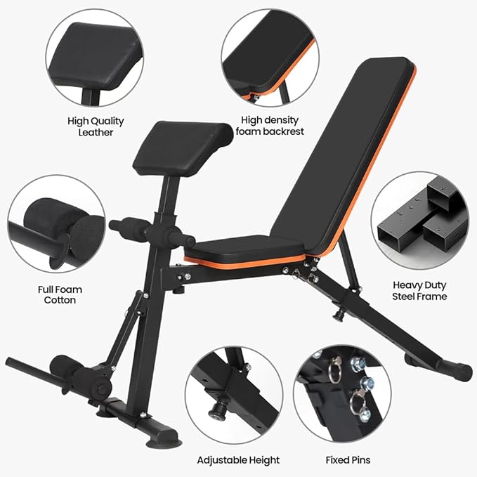 Panana Multi-Functional Gym Bench Adjustable Weight Bench Workout