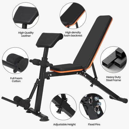 Panana Multi-Functional Gym Bench Adjustable Weight Bench Workout