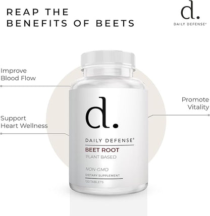 Beet Root Supplements - Overall Vitality & Energy Supplements for Women & Men with Black Pepper Powder & Beet Root Powder - 120 All Natural Beet Root Pills per Bottle