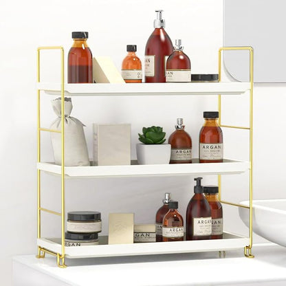FSyueyun 3-Tier Makeup Shelf Organizer