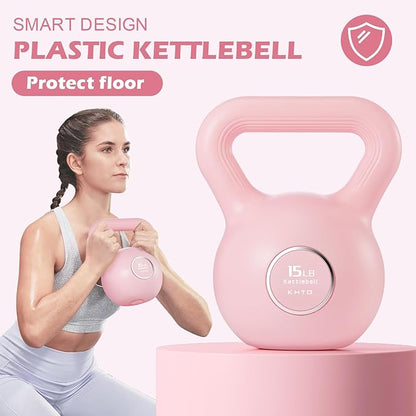 KHTO Kettlebells Fitness Exercise-Pink Strength Training Kettlebell Sets