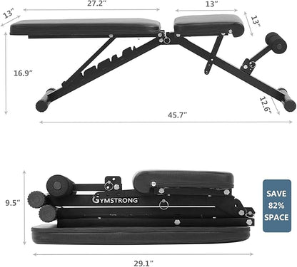 Weight Bench for Home Gym Exercise Workout Equipment 90 Degree
