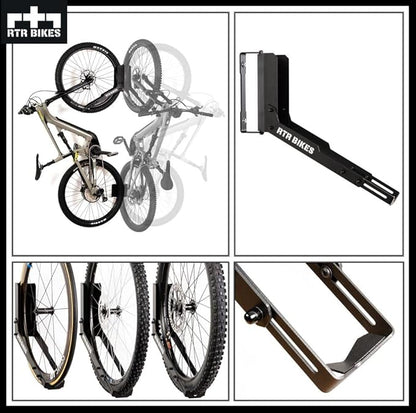 Kranked Twist Professional Hanger/Wall Mount Bicycle Swivel Bracket - Ideal for Garages or Bicycle Shops