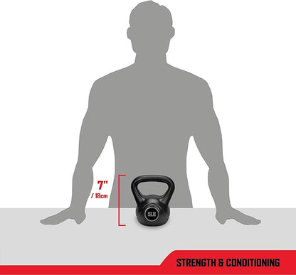 RBX Cement Kettlebell with Shock-Proof Plastic Coating