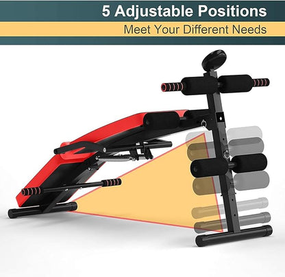 CHEFJOY Multi-function Sit Up Bench 5 Positions,