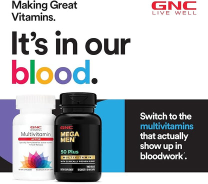 GNC Women's Ultra Mega Multivitamin | Supports Overall Health and Wellness in Women | Clinically Proven to Make You Feel Better | Timed-Release | 90 Count