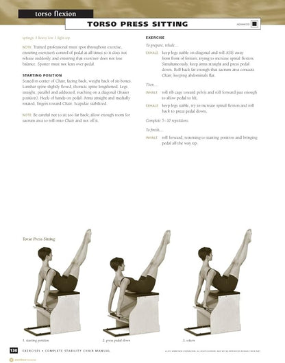 STOTT PILATES Manual - Complete Stability Chair