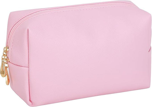 HAOGUAGUA Makeup Bag Pouch Purse Organizer Waterproof Travel Cosmetic Organizer for Women Medium Size (Pink)