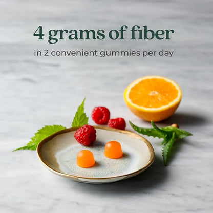 New Chapter Organic Fiber Gummies for Kids, 4g Delicious Plant-Based Prebiotic Fiber for Digestive Health, Vegan, Non-GMO, USDA Organic, Gluten Free, Citrus-Berry Flavored, 60 ct