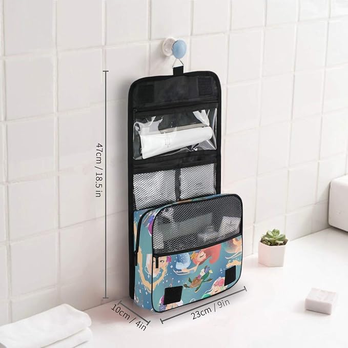 senya Hanging Travel Toiletry Bag Kit Makeup Case Cosmetics Organizer for Men Women