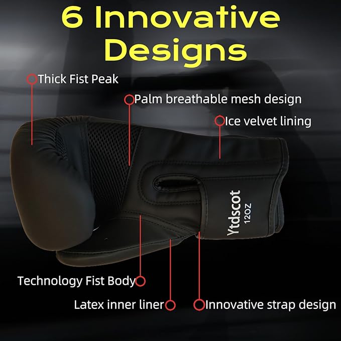 Pro Style Boxing Gloves, Heavy Bag Workout Boxing Gloves, Sparring Training Fighting Gloves for Boxing Kickboxing Punching Bag Muay Thai MMA