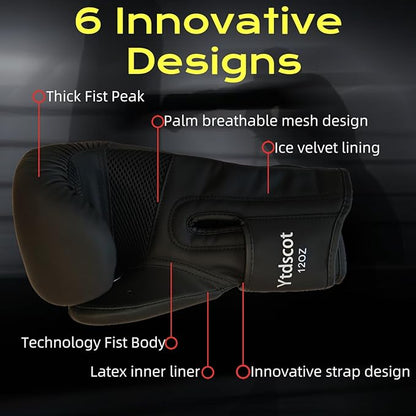 Pro Style Boxing Gloves, Heavy Bag Workout Boxing Gloves, Sparring Training Fighting Gloves for Boxing Kickboxing Punching Bag Muay Thai MMA
