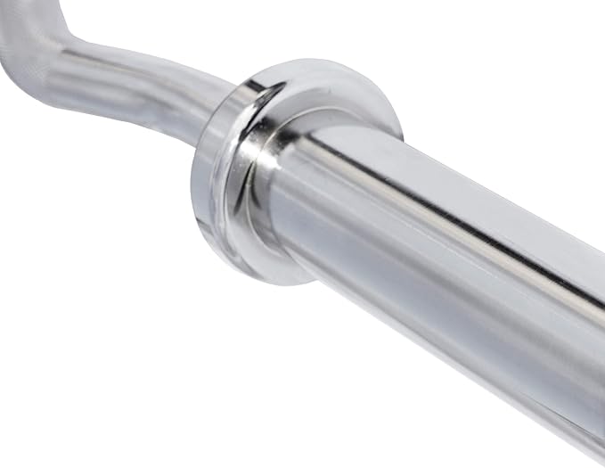 Signature Fitness Standard Olympic Super Curl Barbell Curl 48 inch