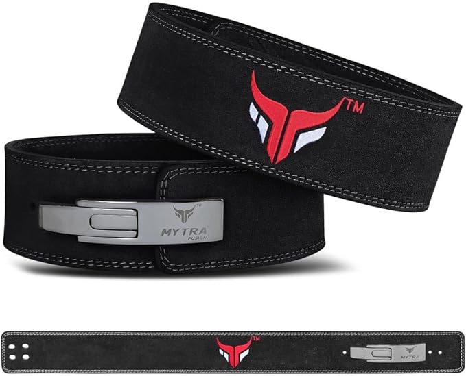 Mytra Fusion Weight Lifting Belt for Men and 10MM Thick 4" wide 100% Genuine