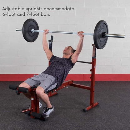 Body-Solid Best Fitness BFOB10 Adjustable Olympic Folding Weight