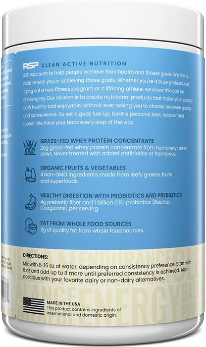 TrueFit Gut Healthy Protein Powder, Grass-Fed Whey Meal Replacement Shake with Prebiotics, Probiotics, & Organic Superfoods, Keto, Gluten Free 1.85 lbs