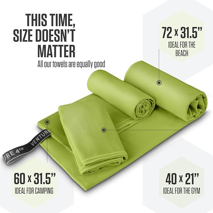 VENTURE 4TH Quick Dry Towel. Microfiber Travel Towel