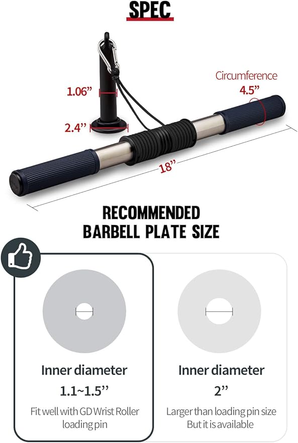 GD Wrist Roller V.W Forearm Blaster Trainer Arm