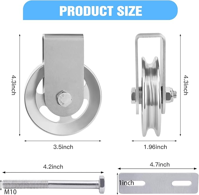 Home Gym Pulley System Garage,304 Stainless