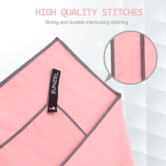 Eunzel Quick Dry Camping Towel 3 Size 1 Pack,Fast