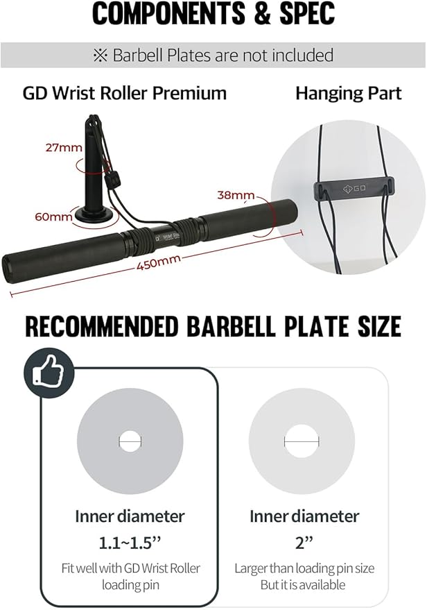 GD Wrist Roller V.W Forearm Blaster Trainer Arm