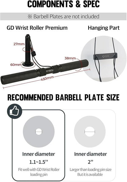 GD Wrist Roller V.W Forearm Blaster Trainer Arm