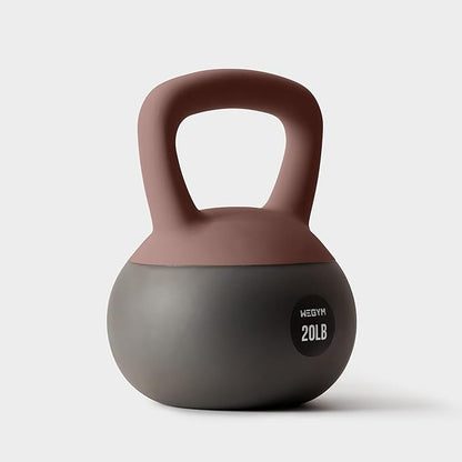 Soft Kettlebells with Cushioned Impact-Resistant Base and Anti-Slip