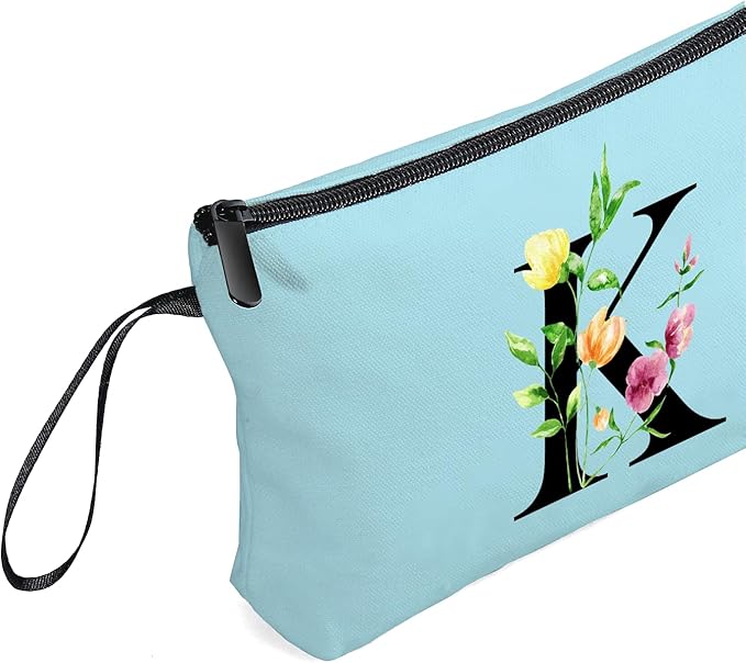 SEAMOON Birthday Thank You Appreciation Monogrammed Gifts for Mom Aunt Teacher Sister Friend Coworkers Bride Bridesmaid Makeup Cosmetic Bag with Mirror Mothers Day Christmas Graduation K