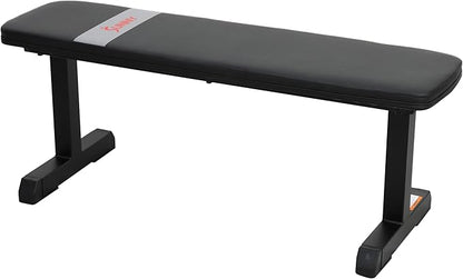 Sunny Health & Fitness Flat Weight Bench Optional