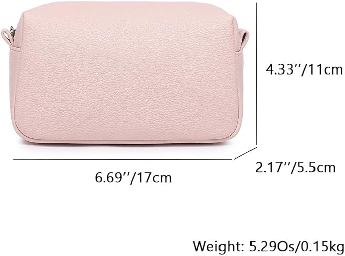 PU leather Organizer Bag Lightweight Cosmetic Bag with Ring Clasp Perfect Travel Makeup Bag for Women (Charming/PU)