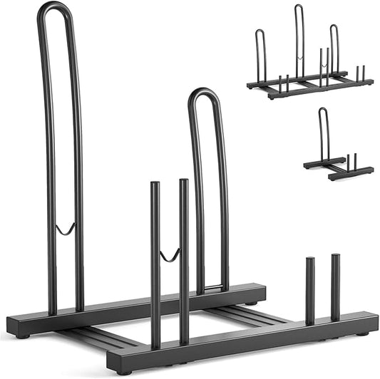 CXWXC 1-3 Bicycle Stand - Bike Floor Parking Stand for Garage/Home - Bike Storage Rack fit 26”-29” Mountain Road Bikes (for 2 bikes)