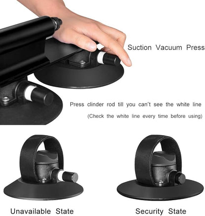 ROCKBROS Suction Cup Bike Rack for Car Roof Top Sucker Bike Rack Quick Release Aluminium Alloy Bike Carrier with Sucker for 2 Bikes