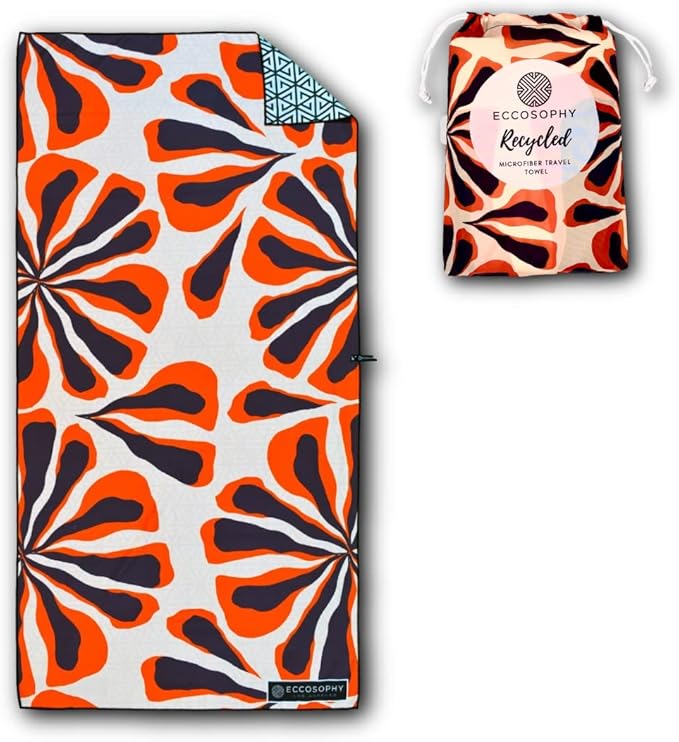 ECCOSOPHY Microfiber Beach Towel - Sand Free Towels 71x35 in