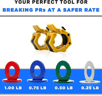 – Olympic Fractional Weight Plate & Barbell Collar 0.25 LBs, 0.50 LBs, 0.75 LBs, 1 LBs,
