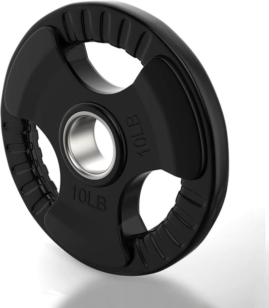 Elevens Bumper Plates Olympic Rubber Weight Plate Set 10/25LB 2-Inch 2-Inch Steel