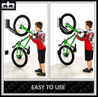 Kranked Twist Professional Hanger/Wall Mount Bicycle Swivel Bracket - Ideal for Garages or Bicycle Shops