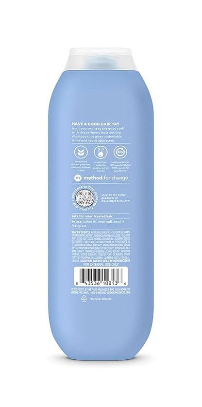 Method Moisturizing Shampoo, Simply Nourish with Shea Butter, Coconut, and Rice Milk Scent Notes, Paraben and Sulfate Free, 14 oz (Pack of 1)