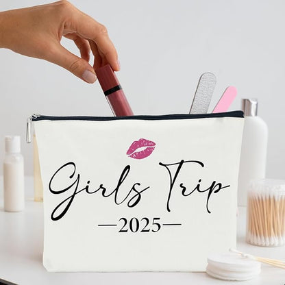 Weekend Gift, Travel Makeup Bag, Graduation Gift, Gifts for Women Sister, for BFF Bestie Gift, Christmas Birthday Gift, Bridal Shower Wedding Engagement Party Decoration Girls' Trip 2025