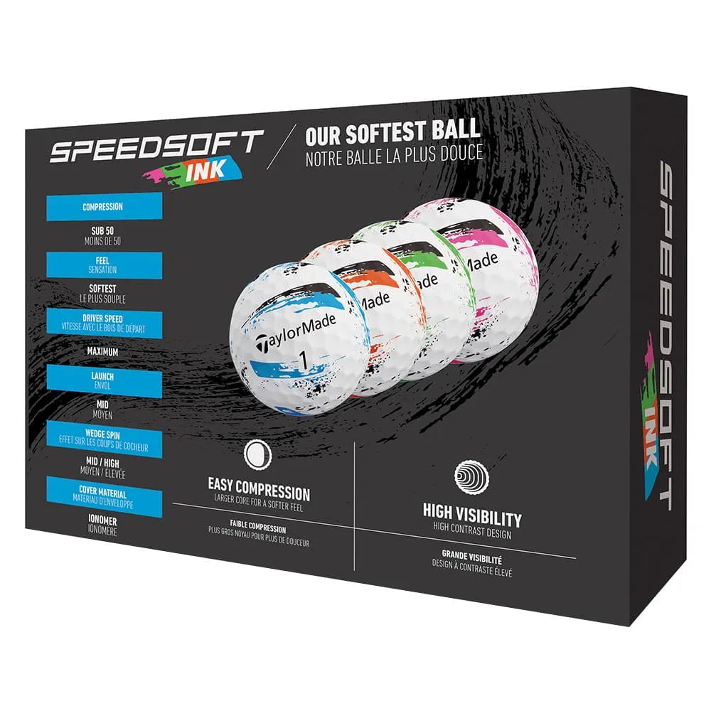 TaylorMade Golf Speed Soft Ink Golf Balls
