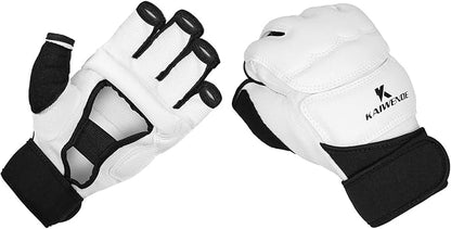 Half Finger Kickboxing Gloves - Also Fit for Taekwondo Sparring,Training Light Workouts, Muay Thai, Martial Arts(Karav MAGA),Karate,Shadow Boxing,Cardio Kickboxing Class,Combat Class