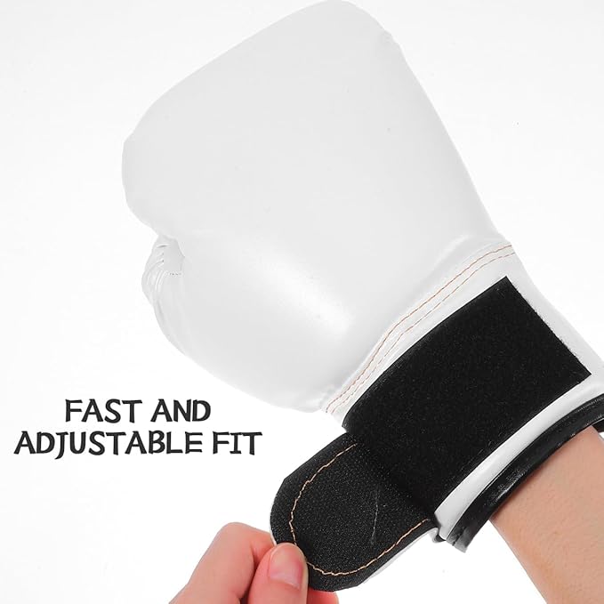 Garneck Kids Boxing Gloves Training Gloves Training Mitts Junior Punch PU Leather Sponge Filled for Toddler and Youth Red