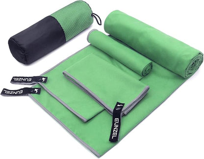 Eunzel Quick Dry Camping Towel 3 Size 1 Pack,Fast