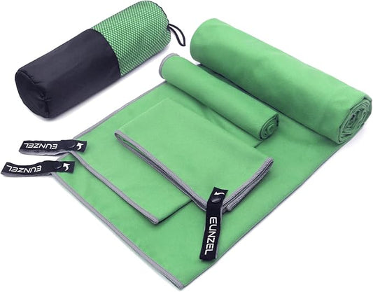 Eunzel Quick Dry Camping Towel 3 Size 1 Pack,Fast