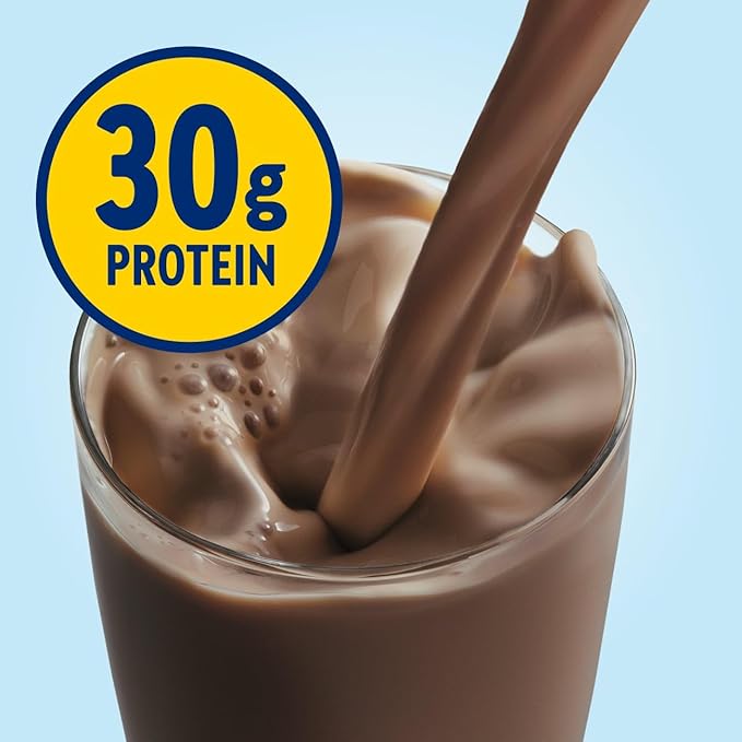 Glucerna Protein Smart Shake, Diabetic Drink to Support Blood Sugar Management, 30g Protein, 150 Calories, Chocolate, 11-fl-oz Bottle, 12 Count