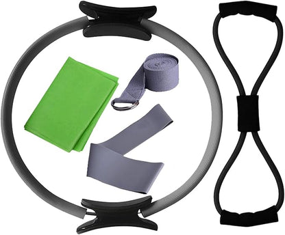 5Pcs Pilates Set for Women Men - Pilates 8-Shaped Resistance