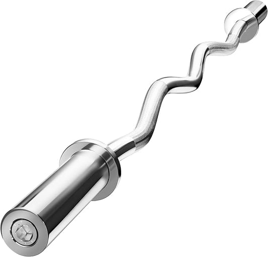 Olympic Barbell EZ Bar Curl Bar 4ft/5ft/7ft 2 Inch (300lb/330lb/400lb/700lb/1000lb/1500lb)