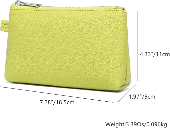 PU Leather Makeup Simple and Convenient Handbag Small Exquisite Storage Bag (Pu/Grass)